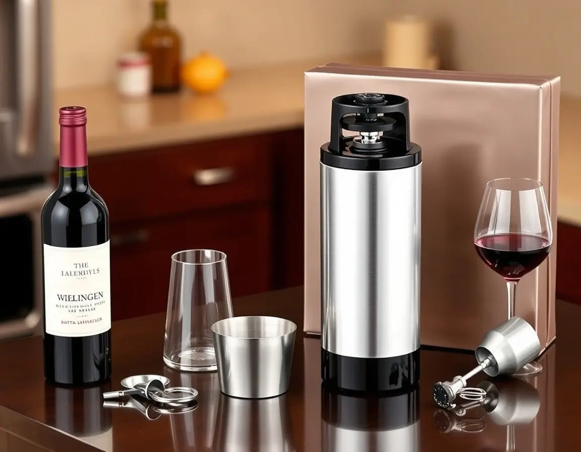 Set Apribottiglie Elettrico per Vino