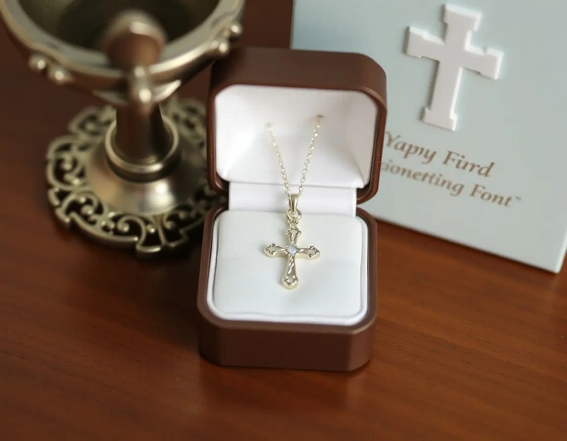 Collana Croce d'Argento per Bambina