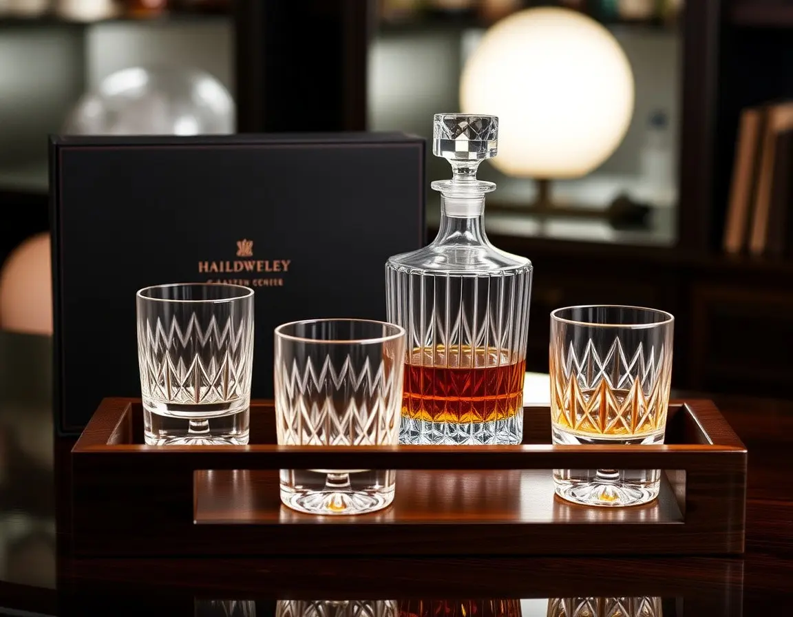 Set decanter e bicchieri da whisky di lusso