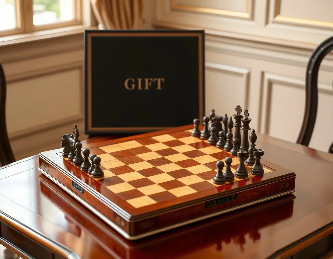 Set da scacchi o backgammon di lusso