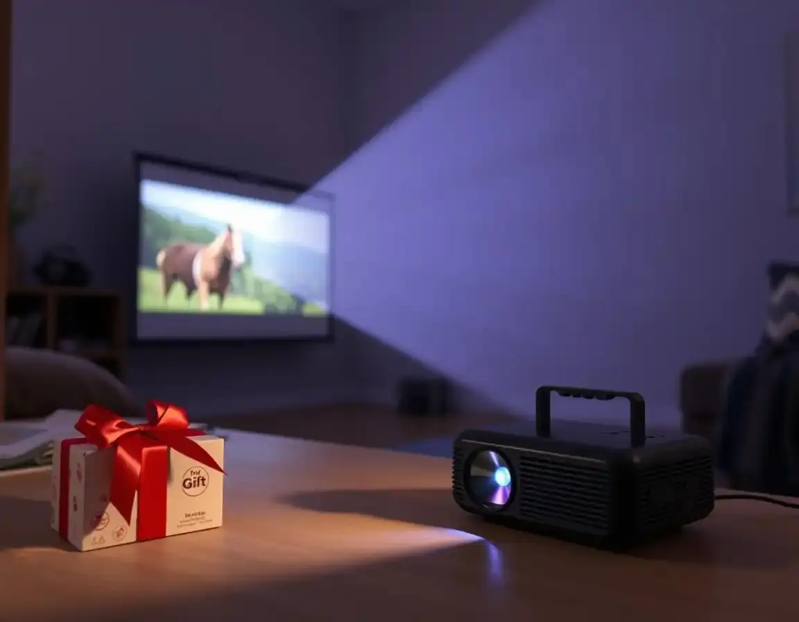 Mini proiettore portatile per film