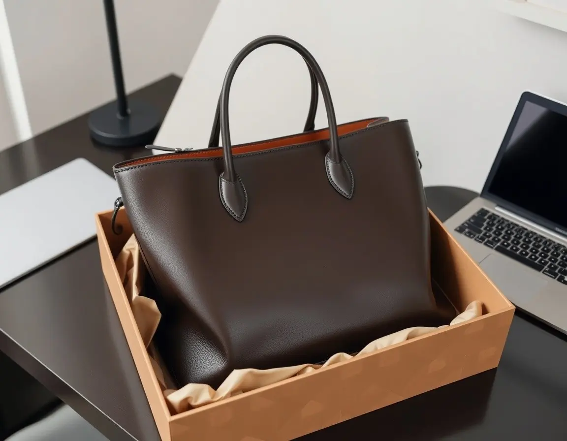 Borsa Tote in Pelle da Lavoro
