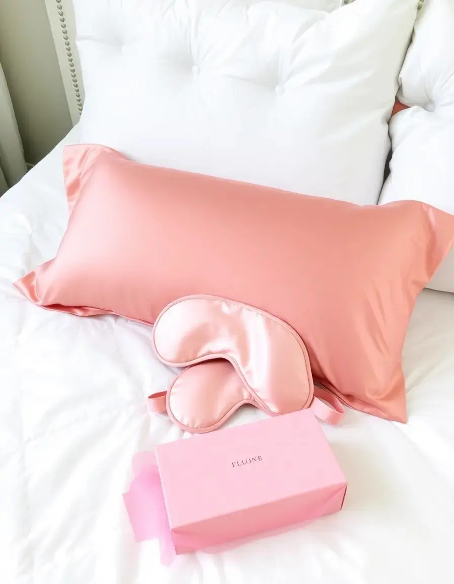 Set Federa e Mascherina da Notte in Seta