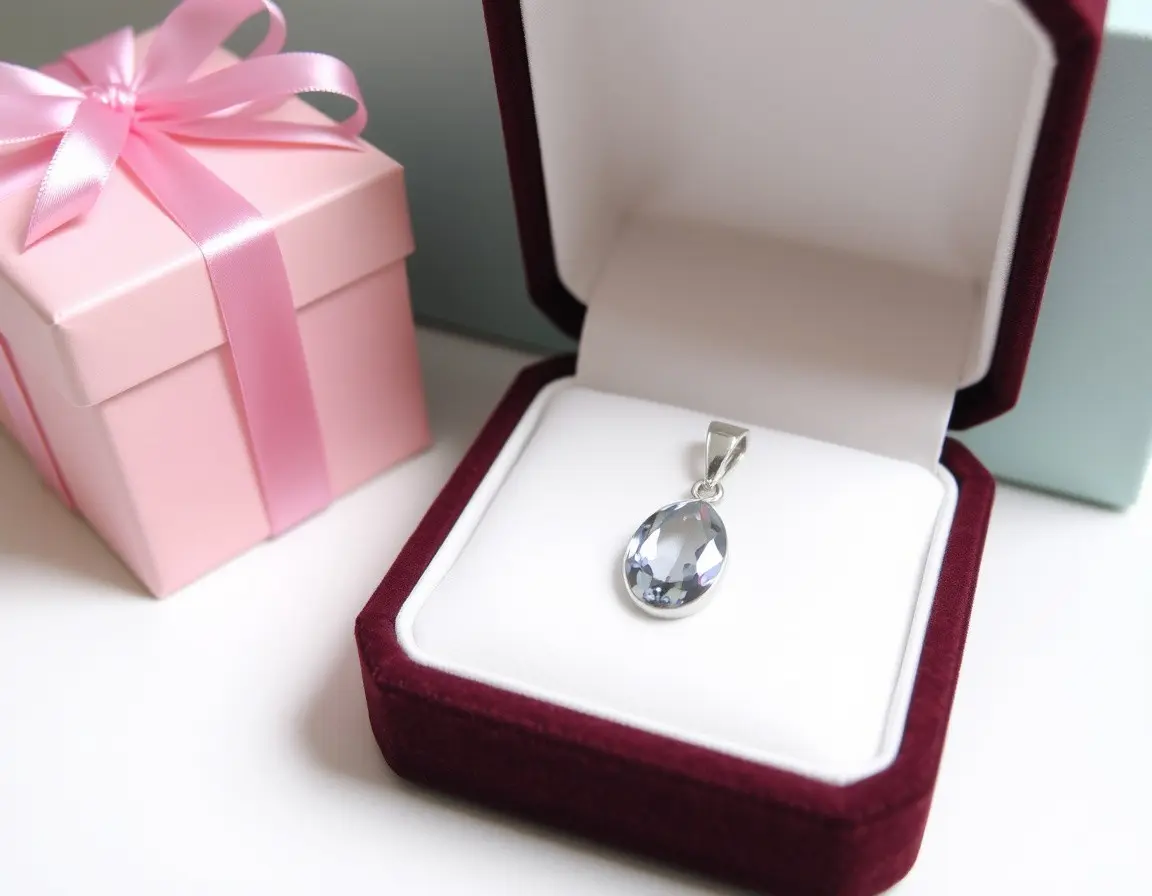 Collana con Pendente in Pietra Preziosa