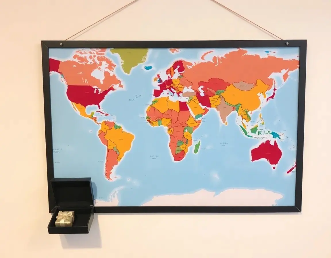 Mappa da grattare da viaggio - Idee regalo fidanzato avventuroso