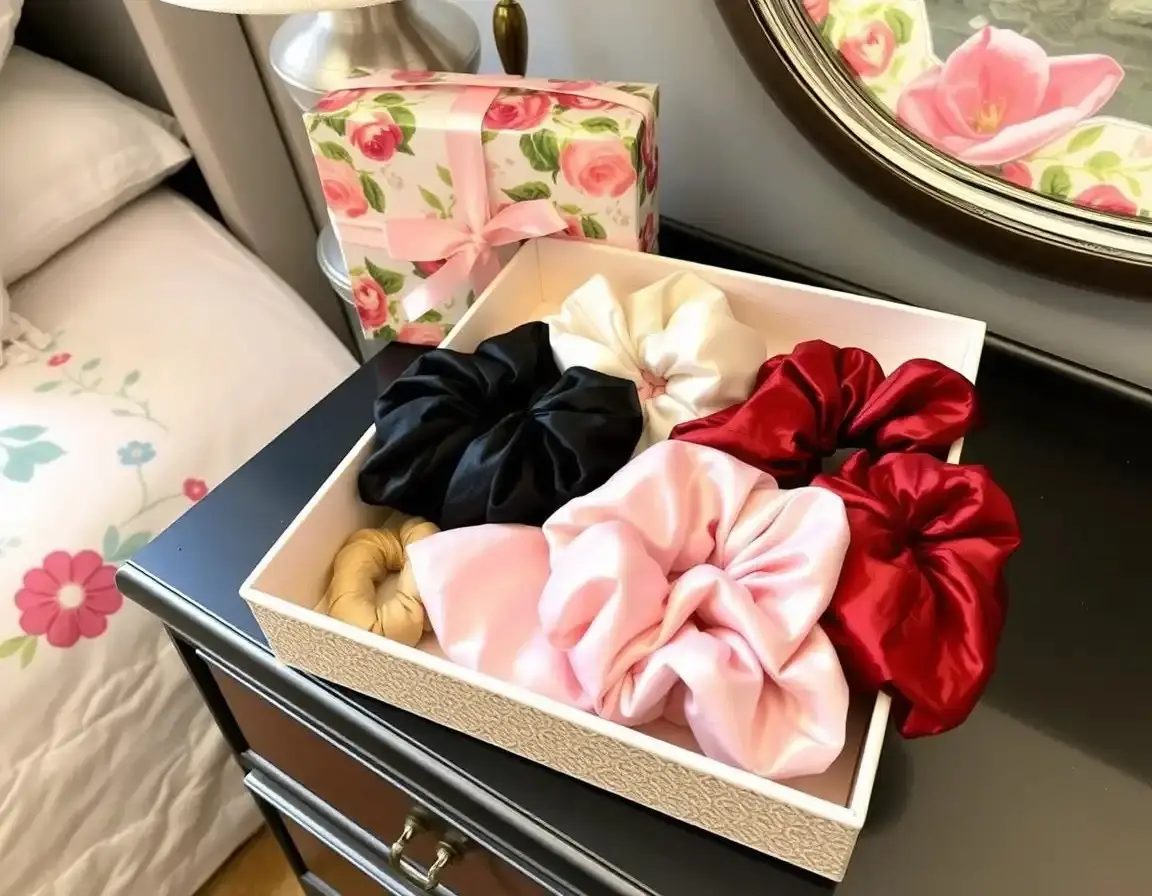 Set di Accessori per Capelli in Seta