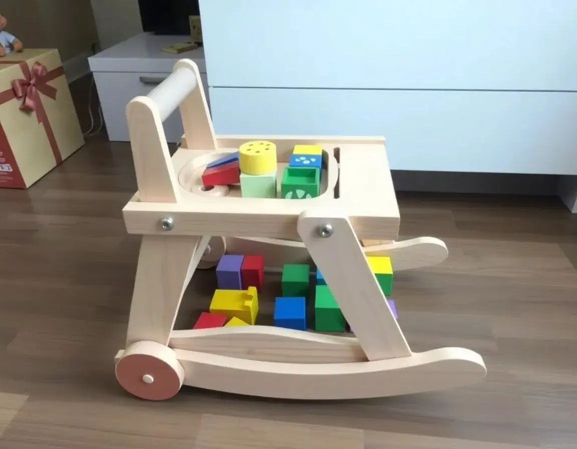 Girello in Legno Baby Walker/Push Toy (Wooden)