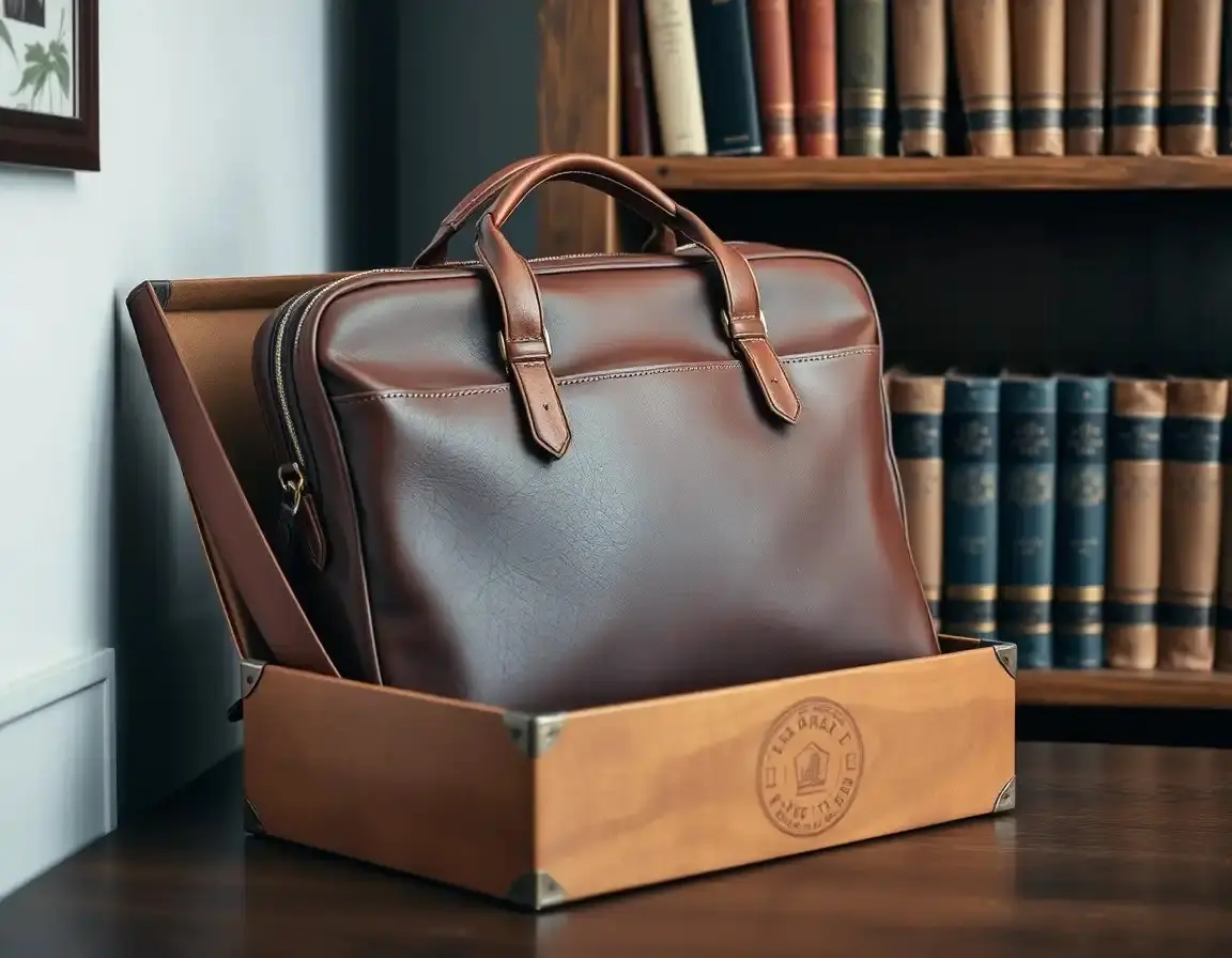 Borsa a Tracolla in Pelle per Laptop