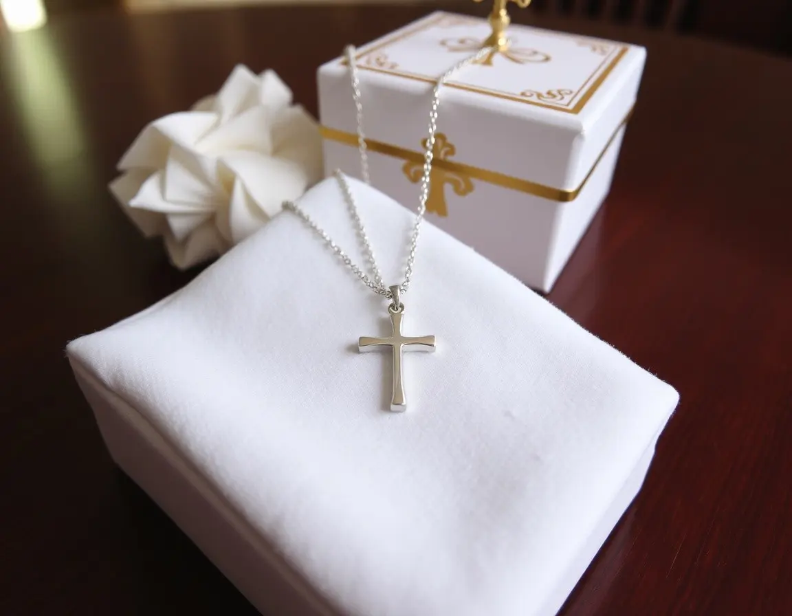 Collana con Croce in Argento Sterling