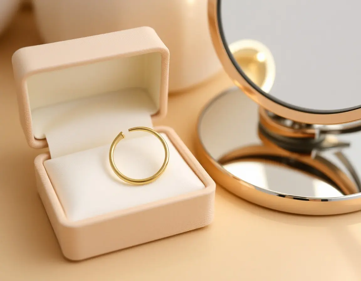 Orecchini a Cerchio Placcati Oro