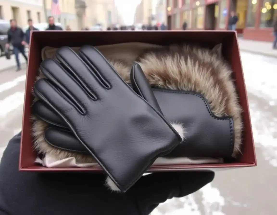 Guanti in Pelle Invernali