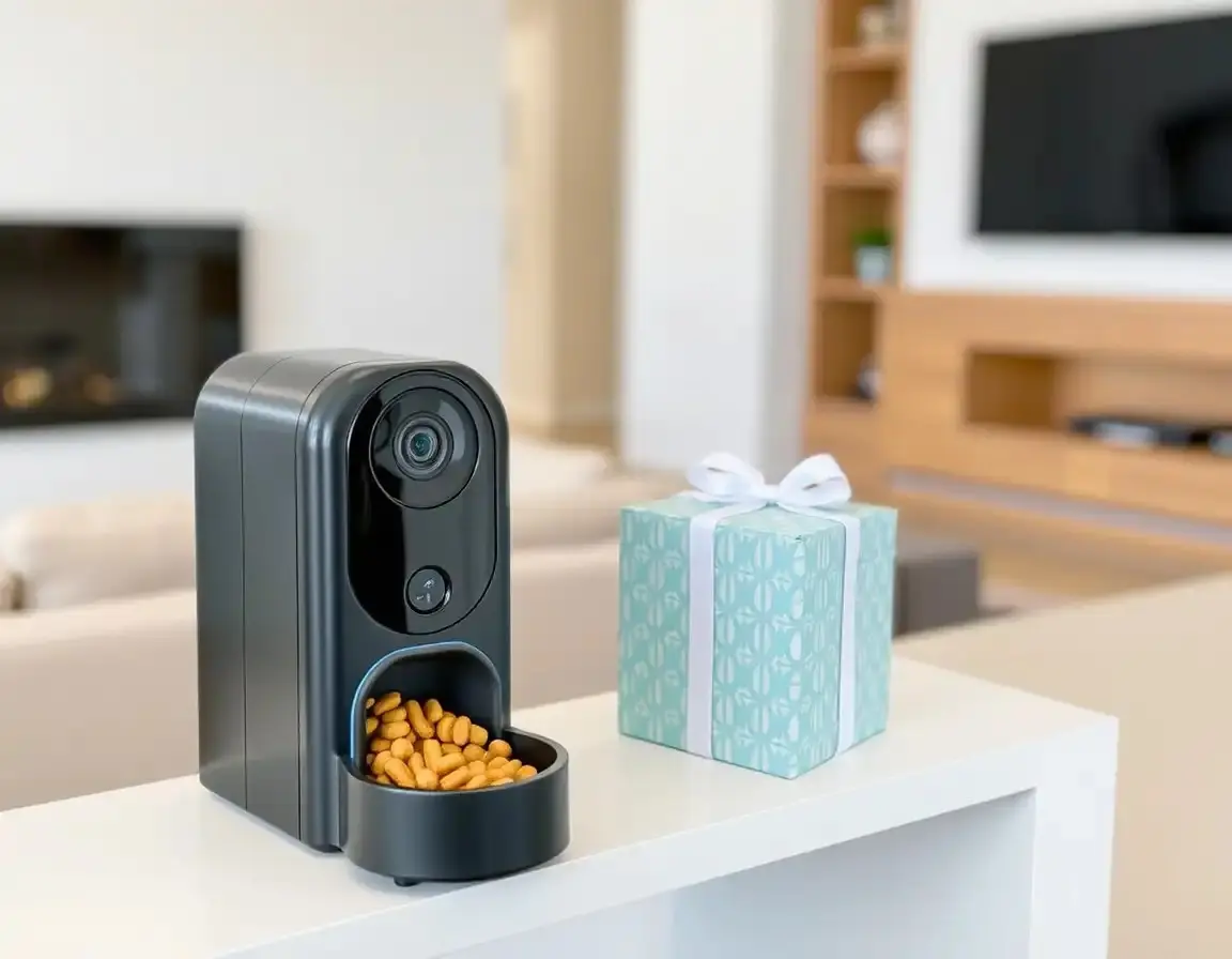 Telecamera Interattiva per Cani con Distributore di Crocchette