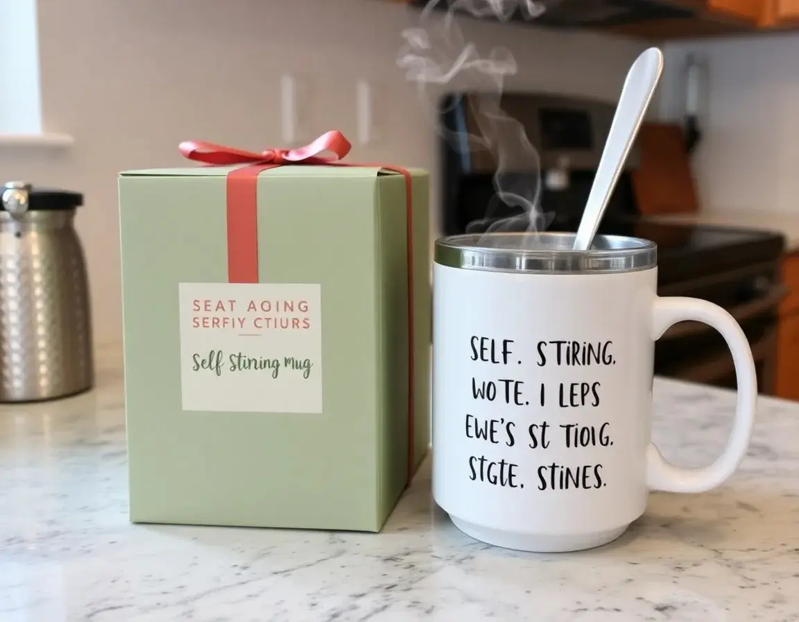 Tazza Auto-Mescolante con Design Divertente