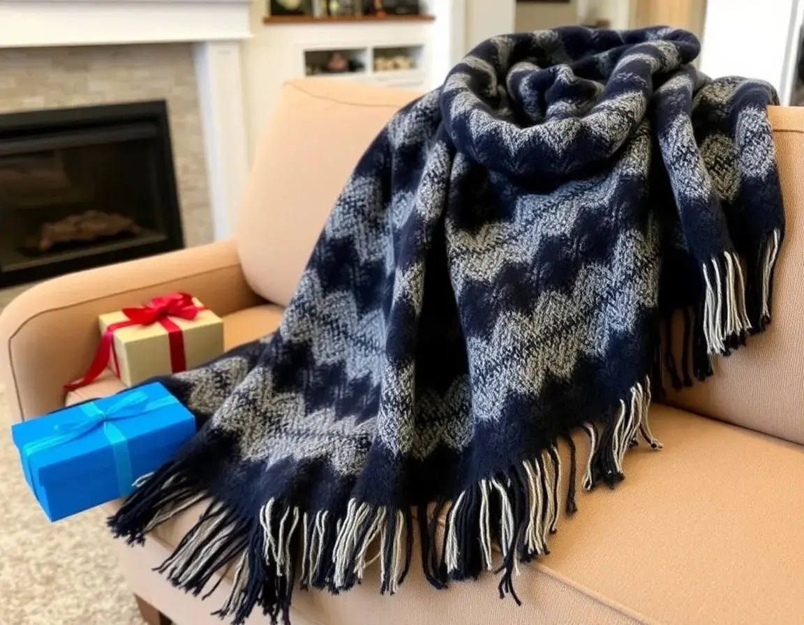 Foulard in Lana Cashmere a Fantasia