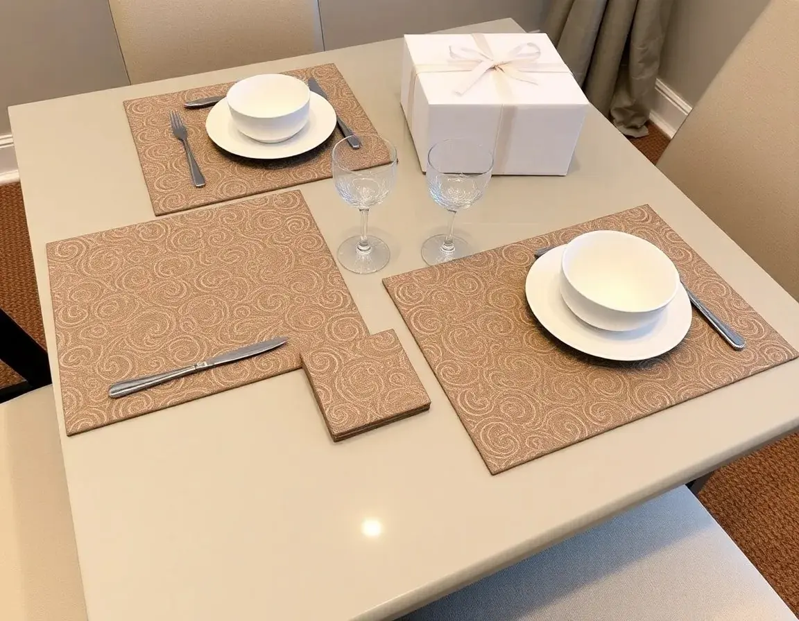 Set di Tovagliette e Sottobicchieri Eleganti