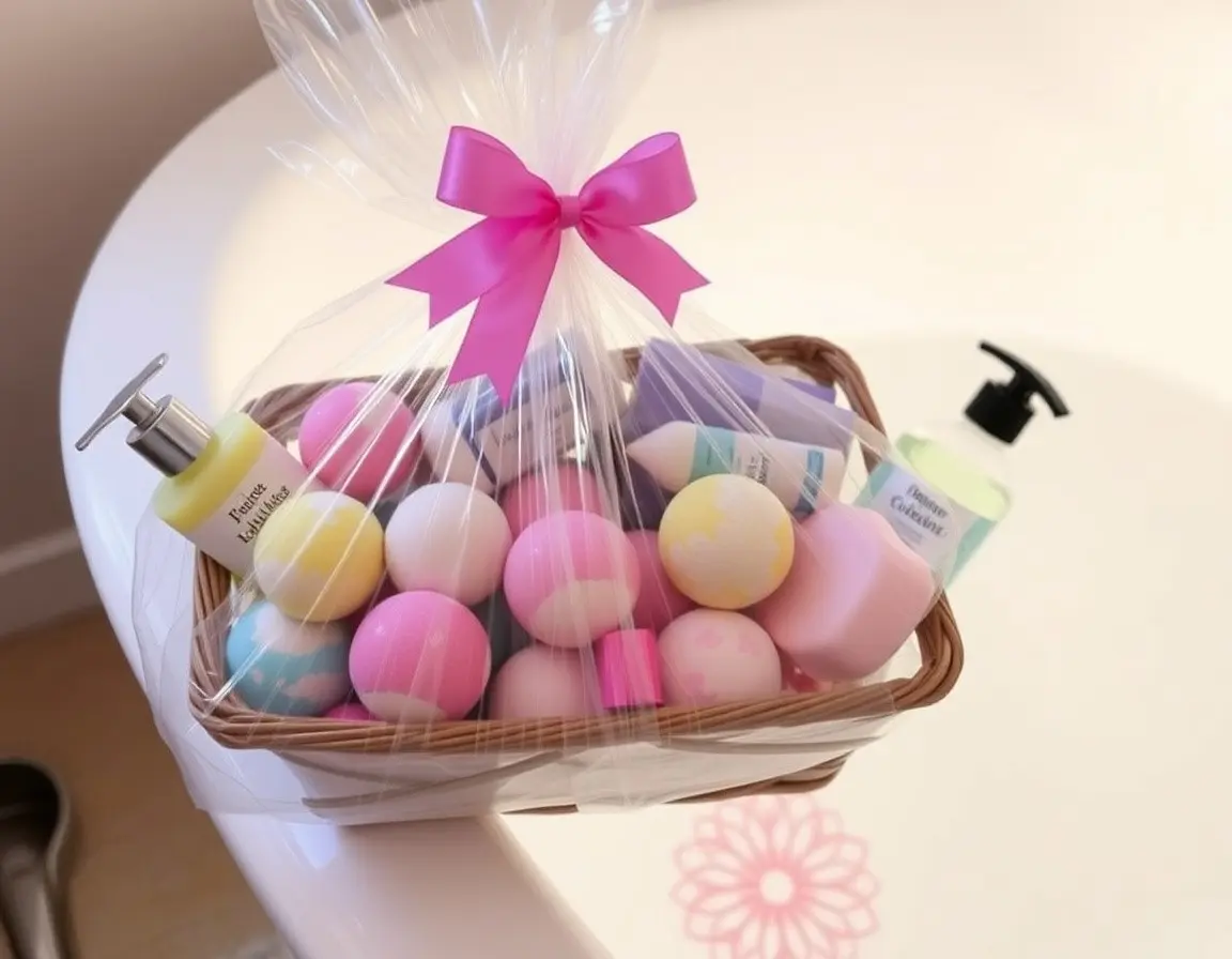 Cesto Regalo Bombe da Bagno e Spa