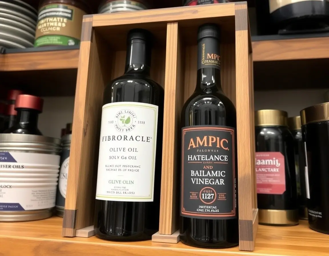 Set di Olio d'Oliva e Aceto di Alta Qualità